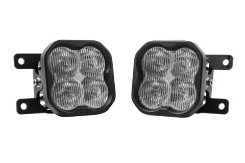 SS3 LED Fog Light Kit for 2021 Ford Bronco (w/ Standard Bumper) White SAE Fog Pro w/ Backlight Diode Dynamics