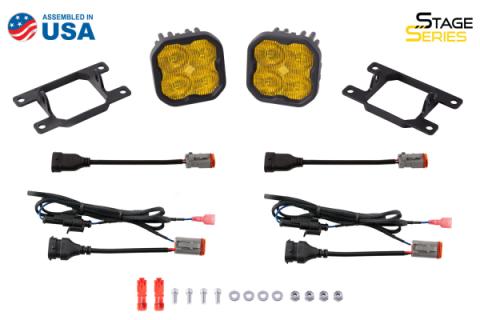 SS3 LED Fog Light Kit for 2010-2018 Ford Transit Connect White SAE Fog Max w/ Backlight Diode Dynamics
