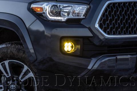 SS3 LED Fog Light Kit for 2016-2021 Toyota Tacoma White SAE Fog Max w/ Backlight Diode Dynamics