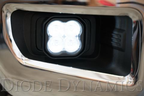SS3 LED Fog Light Kit for 2017-2021 Ford Super Duty White SAE Fog Pro w/ Backlight Diode Dynamics