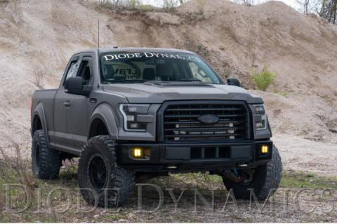 SS3 LED Fog Light Kit for 2015-2020 Ford F-150 White SAE Fog Max w/ Backlight Diode Dynamics