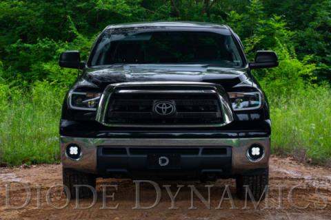 SS3 LED Fog Light Kit for 2007-2013 Toyota Tundra Yellow SAE Fog Sport w/ Backlight Diode Dynamics
