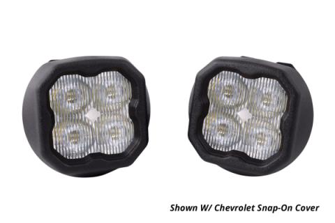 SS3 LED Fog Light Kit for 2007-2012 GMC Acadia White SAE Fog Max w/ Backlight Diode Dynamics