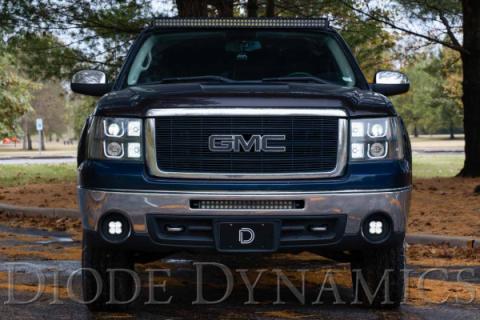 SS3 LED Fog Light Kit for 2007-2013 GMC Sierra 1500 Yellow SAE Fog Sport w/ Backlight Diode Dynamics