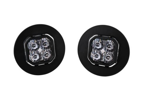SS3 LED Fog Light Kit for 2007-2013 GMC Sierra 1500 White SAE Fog Max w/ Backlight Diode Dynamics