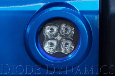 SS3 LED Fog Light Kit for 2009-2017 Dodge Journey Yellow SAE Fog Sport w/ Backlight Type M Bracket Kit Diode Dynamics