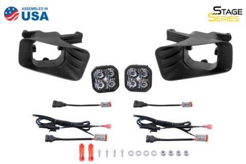 SS3 Pro Type Ram Horiz Kit ABL White SAE Fog Diode Dynamics