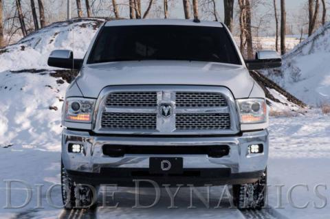 SS3 LED Fog Light Kit for 2010-2018 Ram 2500/3500 Yellow SAE Fog Pro w/ Backlight Diode Dynamics