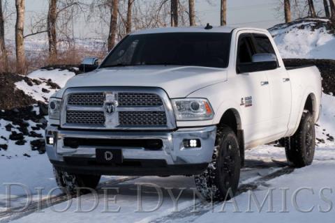 SS3 LED Fog Light Kit for 2010-2018 Ram 2500/3500 White SAE Fog Max w/ Backlight Diode Dynamics