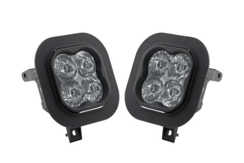SS3 LED Fog Light Kit for 2011-2016 Ford Super Duty F-250/F-350 White SAE Fog Pro w/ Backlight Diode Dynamics