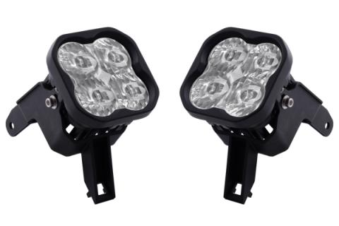 SS3 LED Fog Light Kit for 2000-2005 Ford Excursion White SAE Fog Pro w/ Backlight Diode Dynamics
