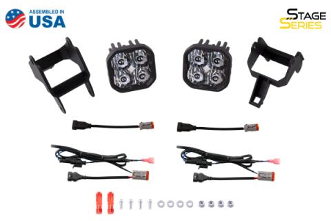 SS3 LED Fog Light Kit for 1999-2010 Ford Super Duty F-250/F-350 White SAE Fog Max w/ Backlight Diode Dynamics