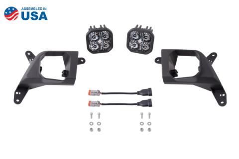 SS3 LED Fog Light Kit for 2020-2021 Chevrolet Silverado HD 2500/3500 White SAE Fog Sport w/ Backlight Diode Dynamics