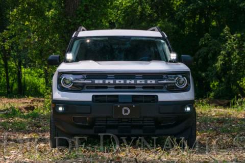 Stage Series 2in LED Ditch Light Kit for 2021 Ford Bronco Sport, Sport White Combo Diode Dynamics