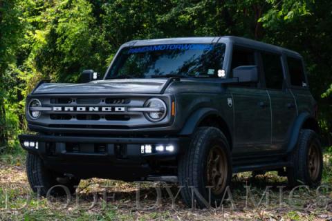 Stage Series Fog Pocket Kit for 21-Up Ford Bronco, White Max Diode Dynamics