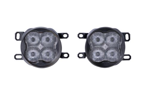 SS3 LED Fog Light Kit for 2012-2014 Lexus IS250C A/T Convertible, White SAE Fog Sport with Backlight