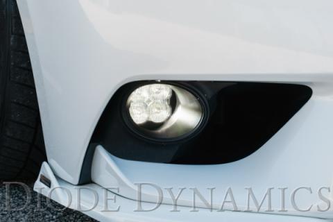 SS3 LED Fog Light Kit for 2012-2014 Lexus IS250C A/T Convertible, Yellow SAE Fog Sport with Backlight