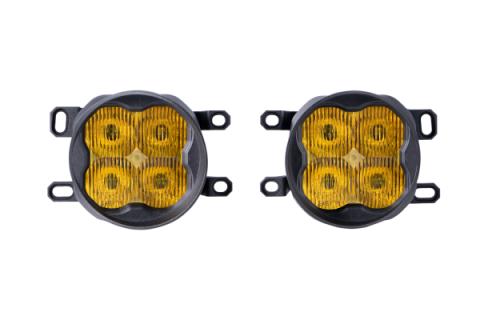 SS3 LED Fog Light Kit for 2012-2014 Lexus IS250C A/T Convertible, Yellow SAE Fog Sport with Backlight