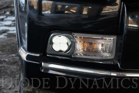 SS3 LED Fog Light Kit for 2010-2013 Toyota 4Runner, Yellow SAE Fog Sport with Backlight Diode Dynamics