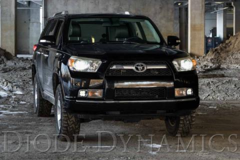SS3 LED Fog Light Kit for 2010-2013 Toyota 4Runner, White SAE Fog Pro with Backlight Diode Dynamics