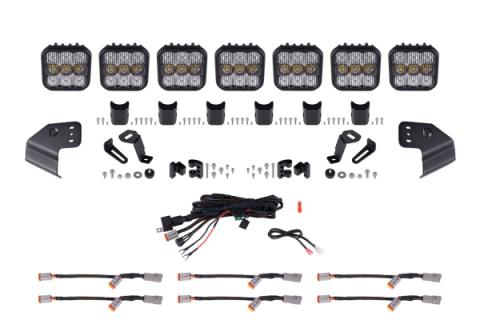 Bronco SS5 Sport CrossLink Windshield White Combo Lightbar Kit Diode Dynamics