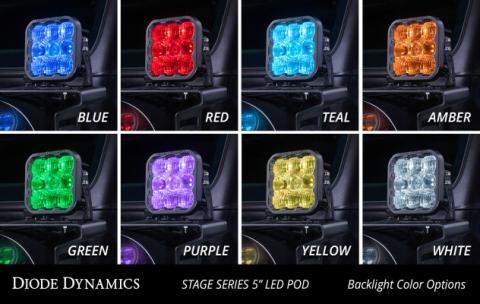 SS5 Pro Universal CrossLink 4-Pod Lightbar White Combo Diode Dynamics