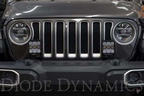 Jeep JL SS5 CrossLink Bumper Lightbar Kit Pro Combo Diode Dynamics