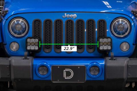 Stage Series Bumper Bracket Kit for 2007-2018 Jeep JK Wrangler Diode Dynamics