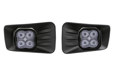 SS3 LED Fog Light Kit for 2007-2015 Chevrolet Silverado, White SAE Fog Sport with Backlight Diode Dynamics