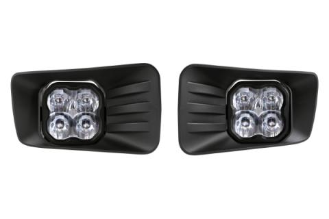 SS3 LED Fog Light Kit for 2007-2014 Chevrolet Tahoe Z71, Yellow SAE Fog Sport with Backlight Diode Dynamics
