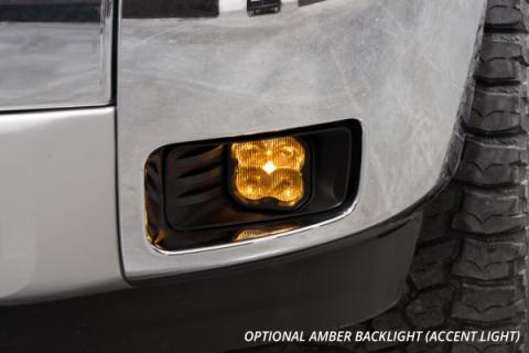 SS3 LED Fog Light Kit for 2015-2020 Chevrolet Suburban, Yellow SAE Fog Max with Backlight Diode Dynamics