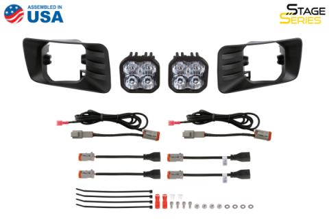 SS3 LED Fog Light Kit for 2015-2020 Chevrolet Suburban, Yellow SAE Fog Max with Backlight Diode Dynamics