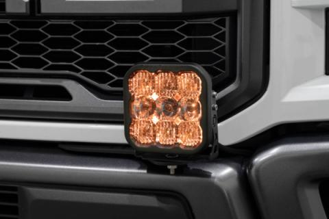 SS5 Bumper LED Pod Light Kit for 2017-2020 Ford Raptor Pro White Combo Diode Dynamics