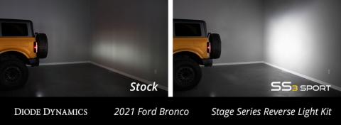 Stage Series Reverse Light Kit for 2021-2022 Ford Bronco C2 Pro Diode Dymanics
