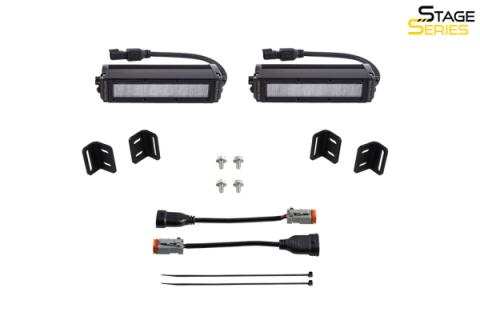 SS6 LED Fog Light Kit for 2022 Toyota Tundra Amber Wide Diode Dymanics