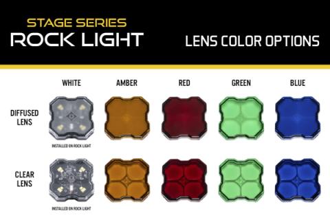 Amber Clear Lens for Stage Series Rock Lights Diode Dynamics