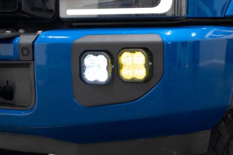 SS3 LED Fog Pocket Kit for 2020-2022 Ford Super Duty, Yellow Max Diode Dynamics