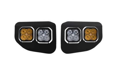 SS3 LED Fog Pocket Kit for 2020-2022 Ford Super Duty, Yellow Max Diode Dynamics