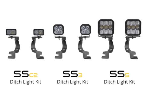 Stage Series Ditch Light Kit for 2019-Present Ram, SS5 Sport Yellow Combo Diode Dynamics