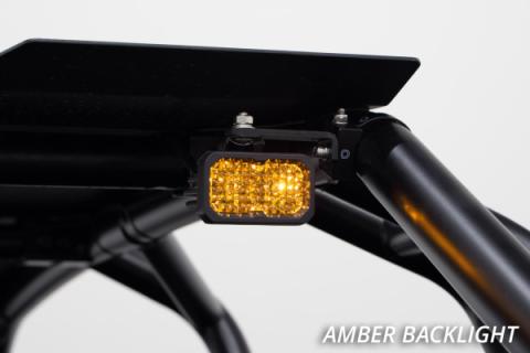 Stage Series 1.5 Inch Roll Bar Chase Light Kit, SSC2 Sport Yellow (Pair) Diode Dynamics