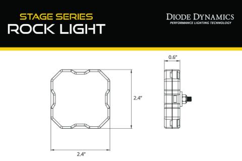 Single-Color Rock Light Installer Magnet Mount Kit (8-pack) Diode Dynamics