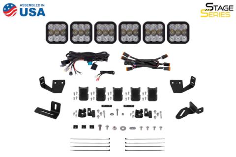 SS5 6-Pod CrossLink Mounting Kit for Prinsu/Sherpa Roof Racks, Pro Yellow Driving Diode Dynamics