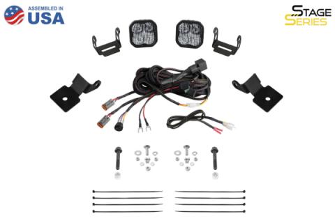Stage Series SS5 A-Pillar Pod Kit for 2014-2018 Polaris RZR XP, Pro Yellow Combo Diode Dynamics