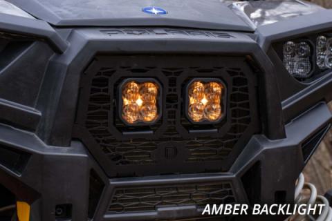 Stage Series LED Grille Kit for 2014-2018 Polaris RZR XP, Pro Yellow Combo Diode Dynamics