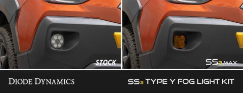 SS3 SAE/DOT Type Y Fog Light Kit Yellow (3000K) Pro (36 watts) Yellow SAE Fog Diode Dynamics