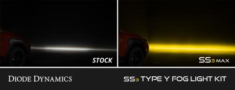 SS3 SAE/DOT Type Y Fog Light Kit Yellow (3000K) Pro (36 watts) Yellow SAE Fog Diode Dynamics