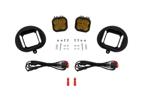 SS3 SAE/DOT Type DR Fog Light Kit Yellow (3000K) Pro (36 watts) Yellow SAE Fog Diode Dynamics