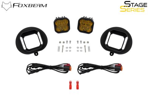 SS3 SAE/DOT Type DR Fog Light Kit Yellow (3000K) Pro (36 watts) Yellow SAE Fog Diode Dynamics