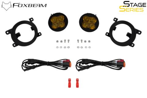 SS3 SAE/DOT Type Rav4 Fog Light Kit Cool White (6000K) Max (38.5 watts) White SAE Fog Diode Dynamics