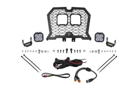 Stage Series LED Grille Kit for 2021-2024 Polaris RZR Trail, Cool White (6000K) Sport White SAE Fog